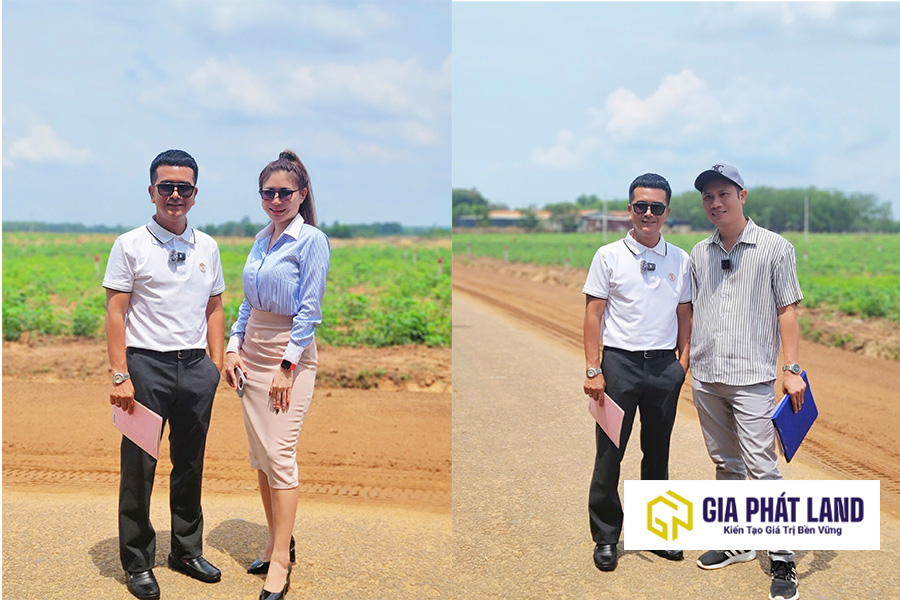 Ảnh đội ngũ Gia Phát Land cùng Hùng Thuận.