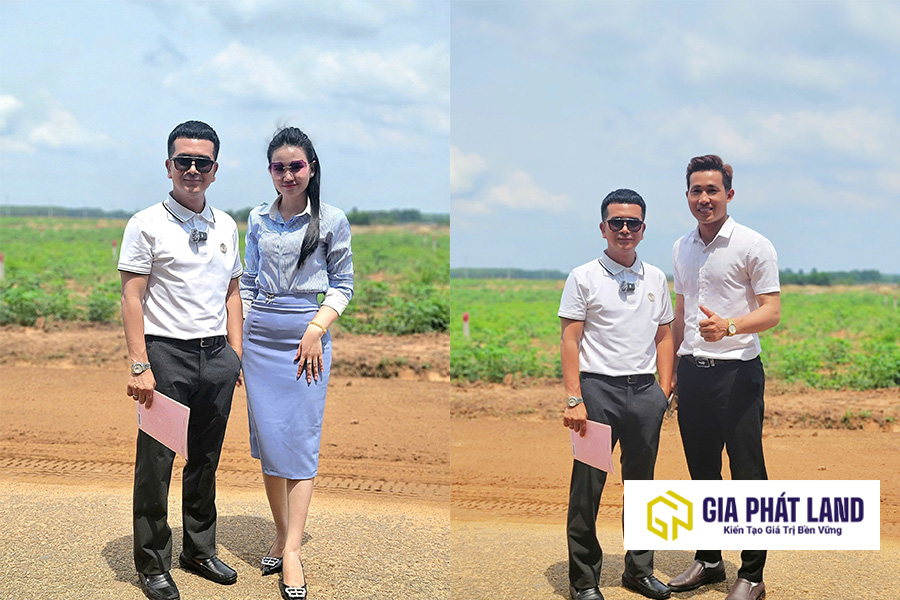 Ảnh đội ngũ Gia Phát Land cùng Hùng Thuận.