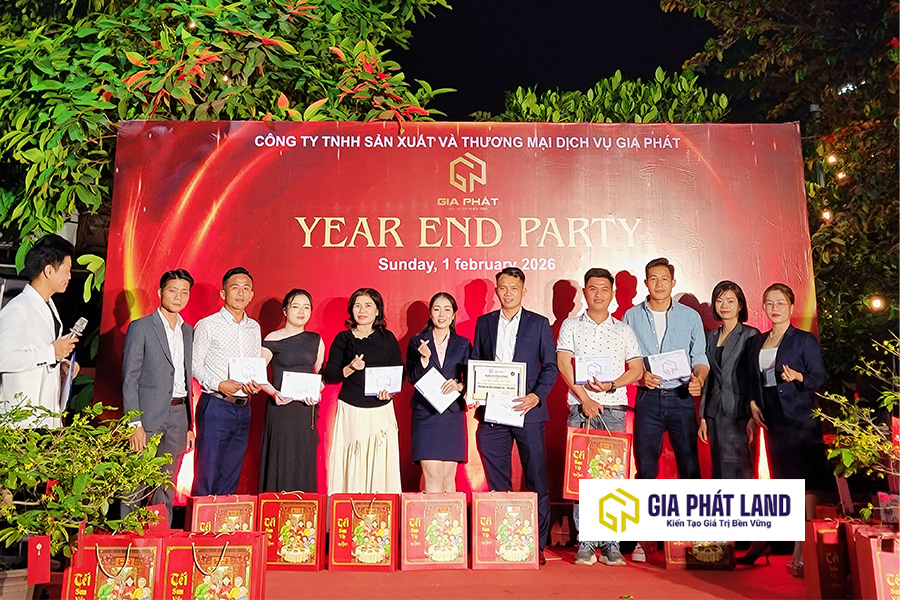 Vinh danh thành tích bứt phá và kỷ lục doanh thu tại Tất niên Gia Phát Land 2025.