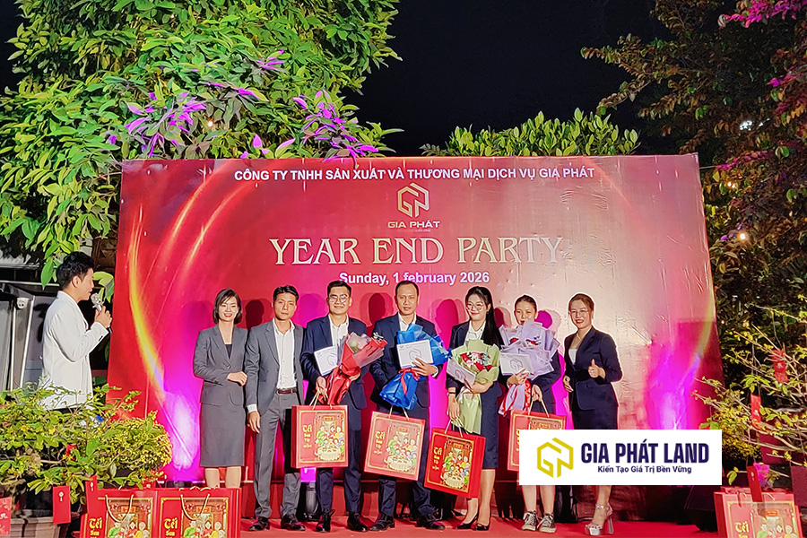 Vinh danh thành tích bứt phá và kỷ lục doanh thu tại Tất niên Gia Phát Land 2025.