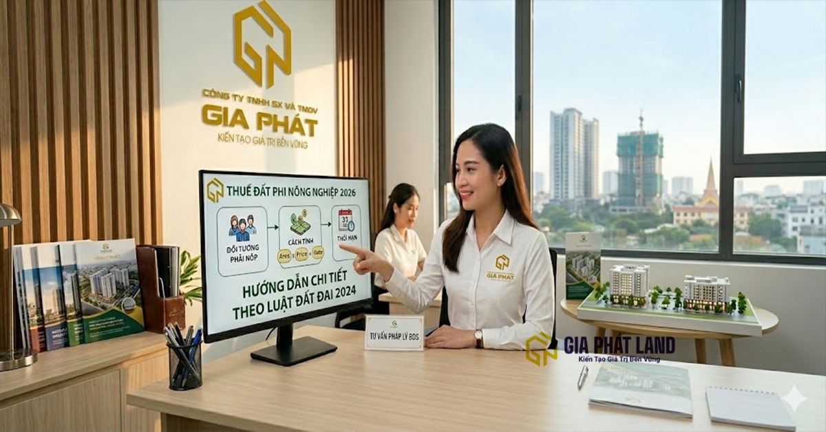 Hướng dẫn chi tiết đối tượng phải nộp thuế đất phi nông nghiệp 2026 tại Gia Phát Land.