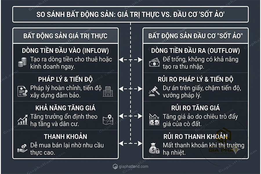 So sánh bất động sản giá trị thực trong Thị Trường Bất Động Sản 2026
